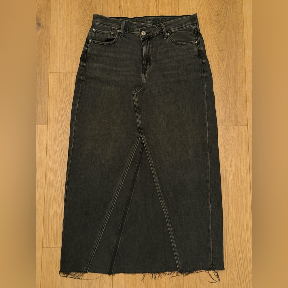 Classic Black American Eagle Women's Jean Skirt